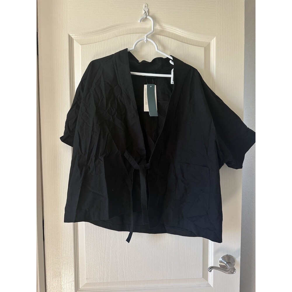 NWT Teterot Salon Hanbok Jacket Top Black Large